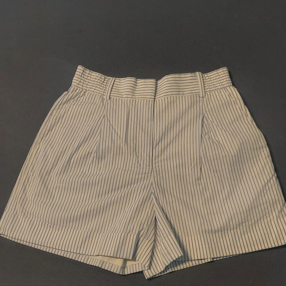 White Striped J. Crew Shorts